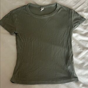 BP Olive Short Sleeve Ribbed Tee